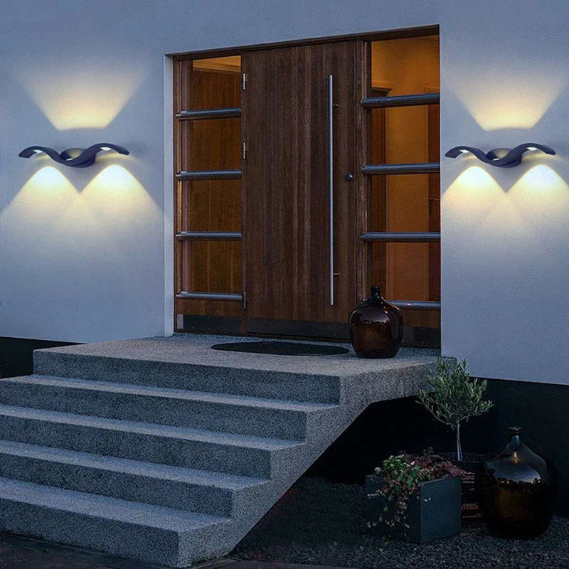 LumiWall - Lampada da parete LED moderna per esterni, resistente alle intemperie e a risparmio energetico