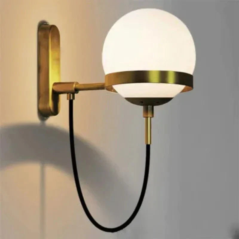 GlassGlow - Lámpara de pared de vidrio moderna – Lámpara de pared LED para sala de estar y pasillo