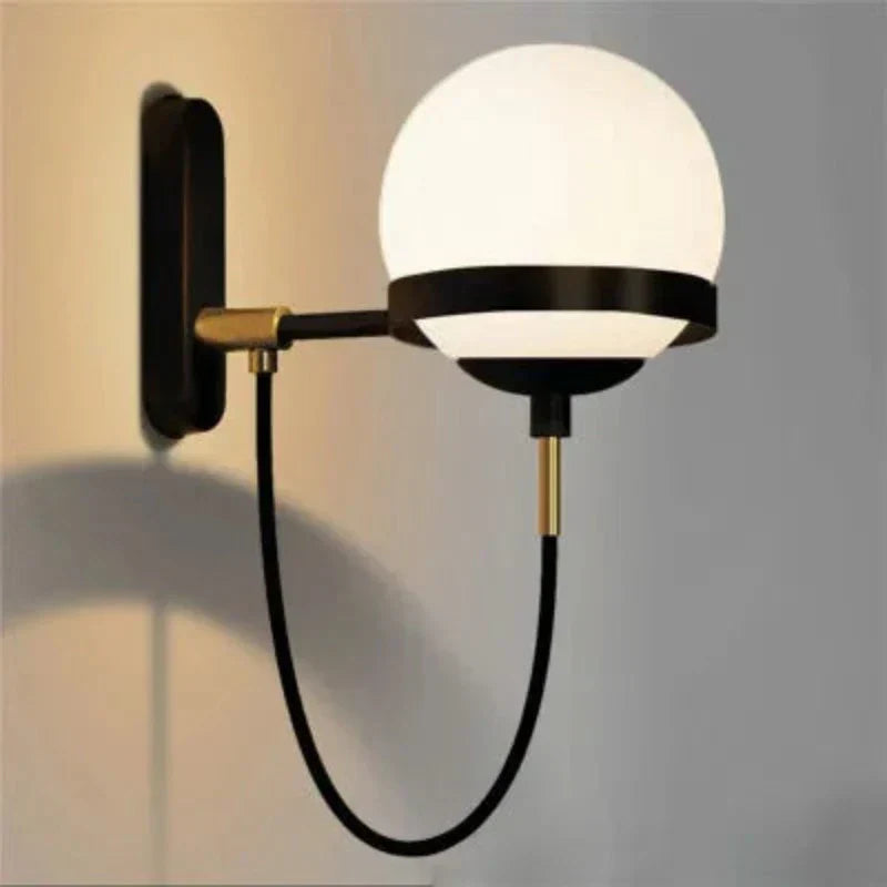 GlassGlow - Lámpara de pared de vidrio moderna – Lámpara de pared LED para sala de estar y pasillo