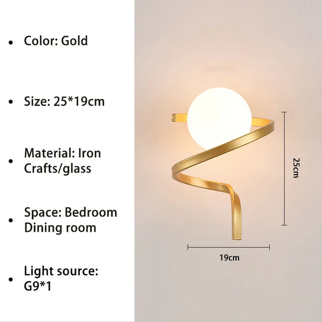 LumiÉlégance – Moderne glazen wandlamp voor een luxe uitstraling