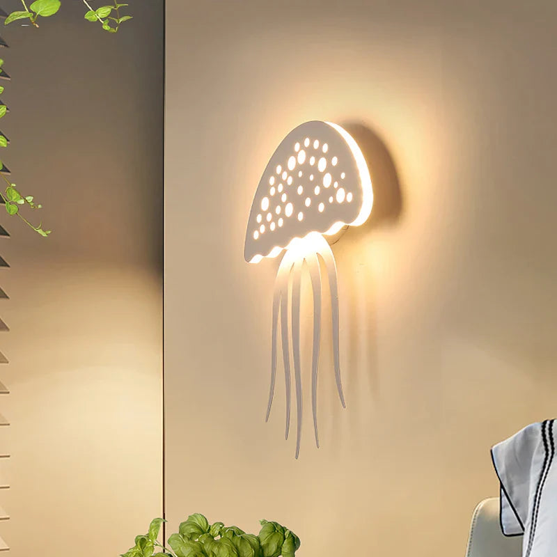 AquaGlow - LED Kwallen Wandlamp