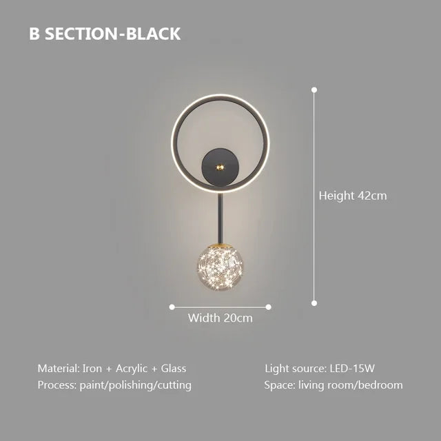 LumoEdge - Lampada da parete LED moderna | Illuminazione interna elegante