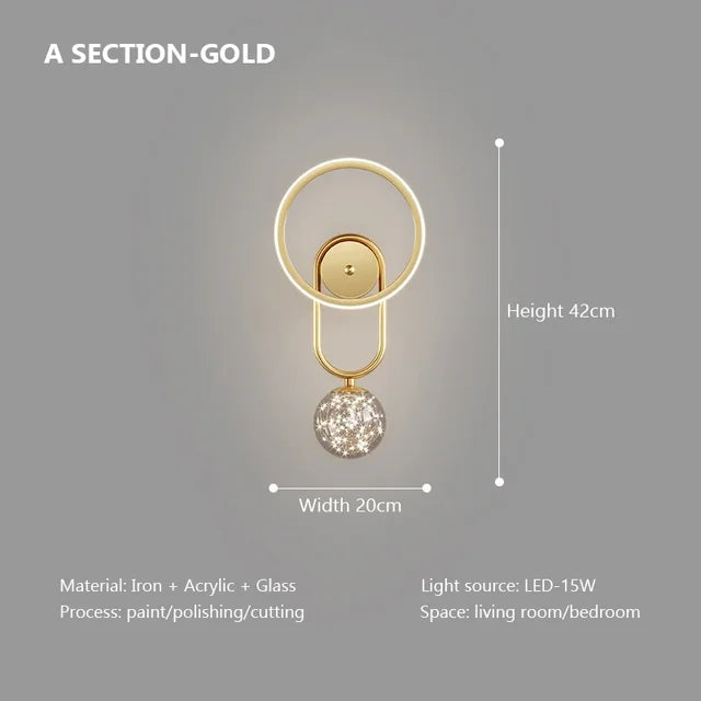 LumoEdge - Lampada da parete LED moderna | Illuminazione interna elegante