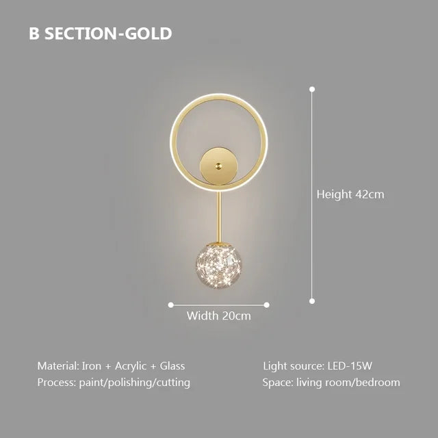 LumoEdge - Lampada da parete LED moderna | Illuminazione interna elegante