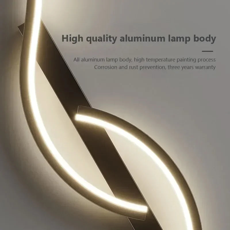 LumiEdge - Minimalistische LED-Wandlamp