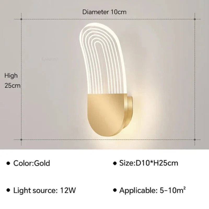 StylishLumina - Lampada da parete LED moderna | Illuminazione elegante per ogni interno