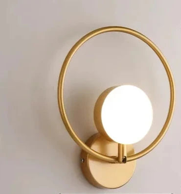 GlobeGlow - Lámpara de Pared LED Moderna con Bola de Cristal Iluminación Estilizada