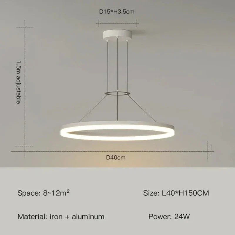 ElegantGlimmer - lanke Moderne Hanglamp