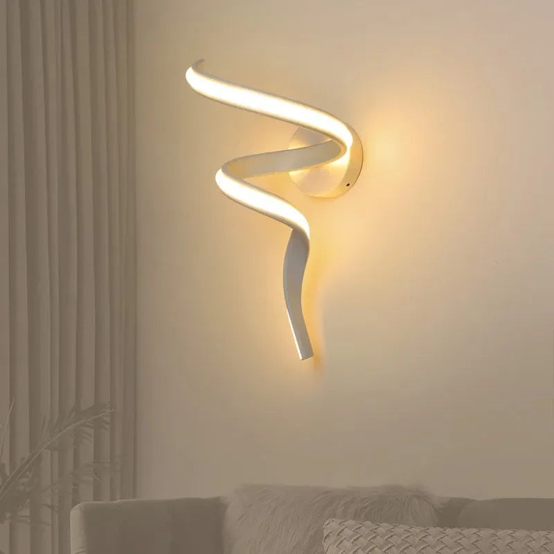 LumiSpiral - LED Wandlamp met Modern Design