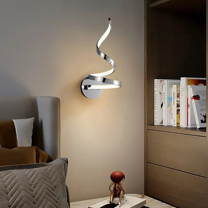 LumiSpiral - LED Wandlamp met Modern Design