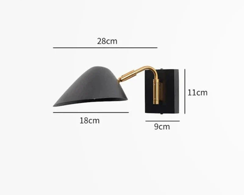 FlexGlow - Lámpara de Pared Giratoria con Brazo Largo y Iluminación LED