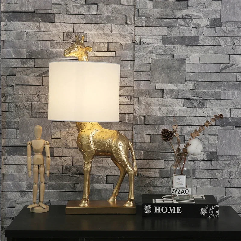 SafariGlow - Giraffe Tafellamp in Safari Stijl voor Woonkamer & Slaapkamer
