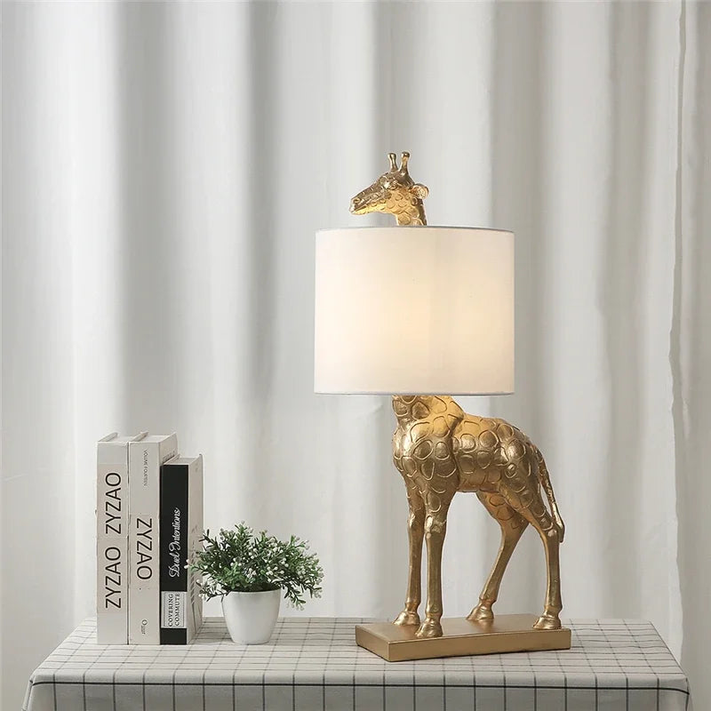 SafariGlow - Giraffe Tafellamp in Safari Stijl voor Woonkamer & Slaapkamer