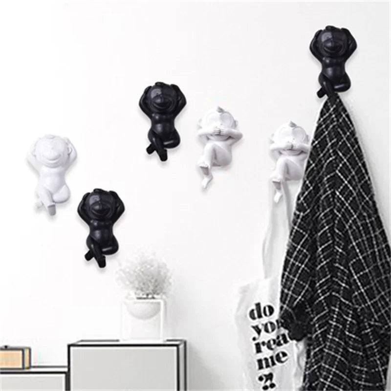 PlayfulGlow - Grappige Aap Wandlamp met Melkglas – Decoratieve LED Lamp