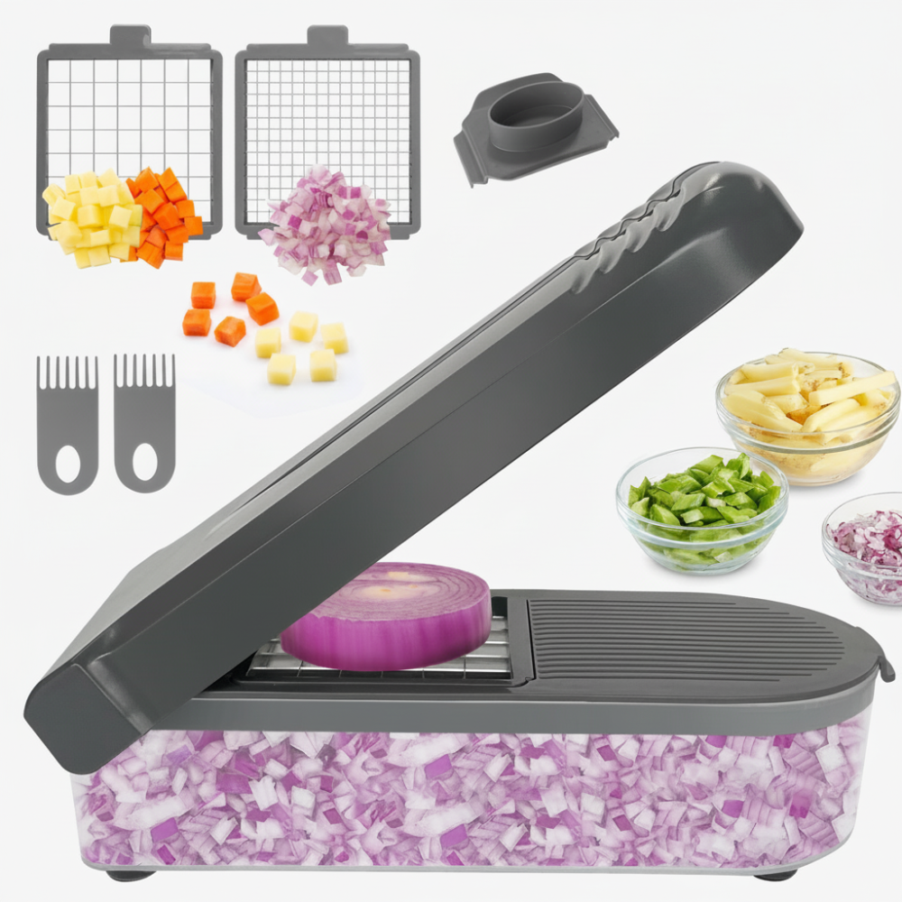 Cortador de Legumes Multifuncional 12 em 1 Preparação Rápida de Refeições