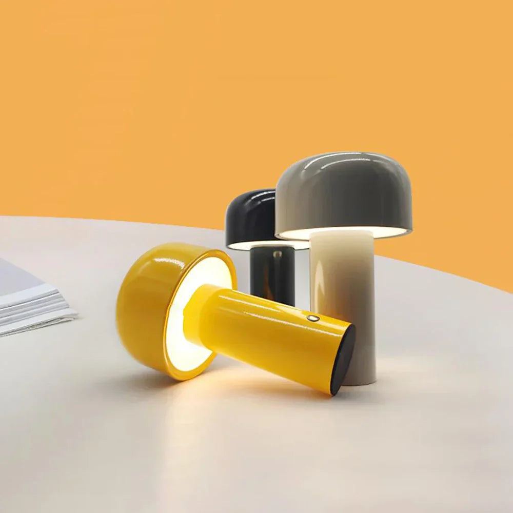 GlowMush - Oplaadbare LED Tafellamp, Draadloze Paddenstoel Lamp