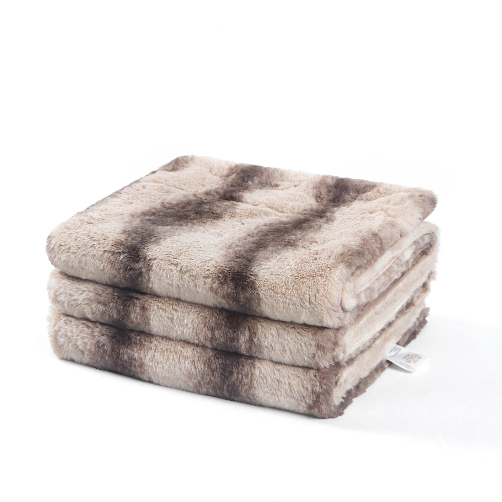 Browned Faux-Fur Blanket