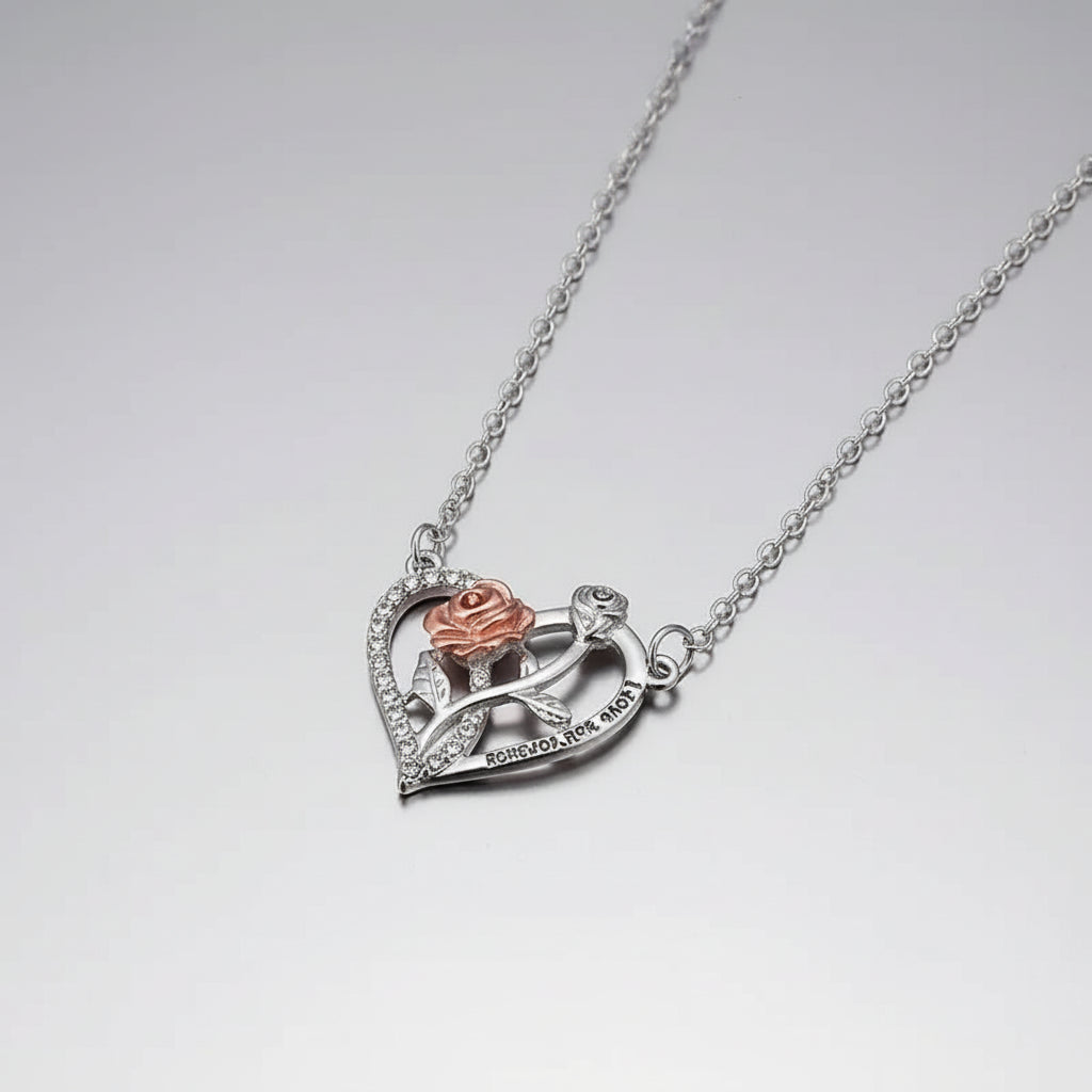 Romantic Heart Shaped Crystal Pendant Jewelry Valentine's Day