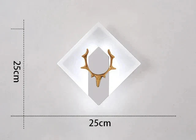 AntlerGlow - Moderne LED Wandlamp met Gewei Ontwerp – Decoratieve Verlichting