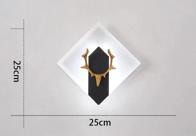 AntlerGlow - Moderne LED Wandlamp met Gewei Ontwerp – Decoratieve Verlichting