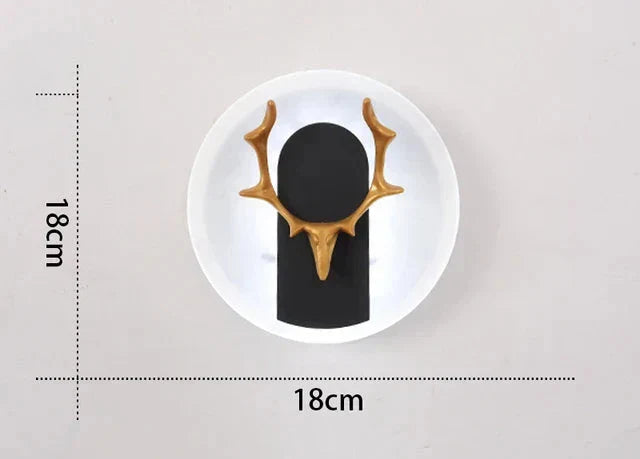 AntlerGlow - Moderne LED Wandlamp met Gewei Ontwerp – Decoratieve Verlichting