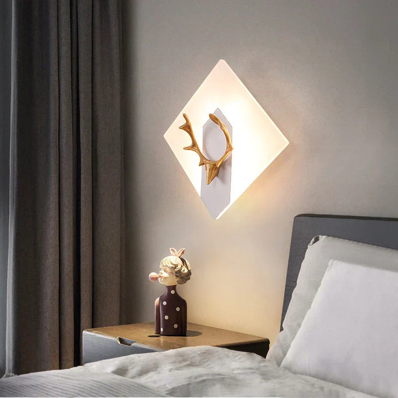 AntlerGlow - Moderne LED Wandlamp met Gewei Ontwerp – Decoratieve Verlichting