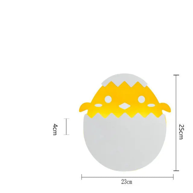 EggLight - Lámpara de pared infantil en forma de huevo – Lámpara nocturna LED para habitaciones de niños y bebés