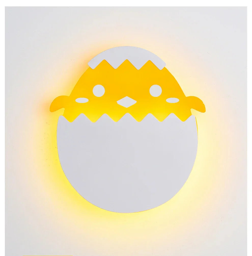 EggLight - Lámpara de pared infantil en forma de huevo – Lámpara nocturna LED para habitaciones de niños y bebés