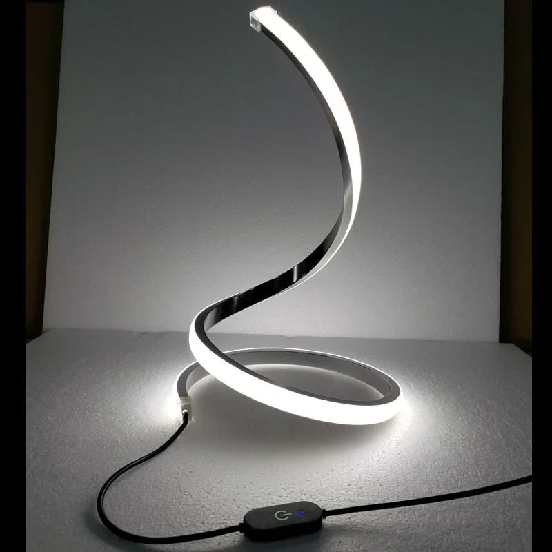 LumiSerpent - LED Tafellamp in Slangenontwerp, Dimbare Verlichting voor Woonkamer & Slaapkamer