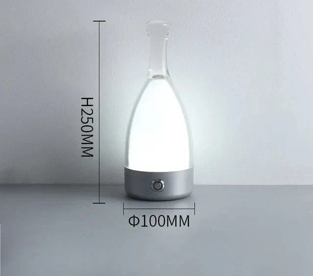 LuxeGlow - Moderne Fles Tafellamp met Dimbare LED Verlichting