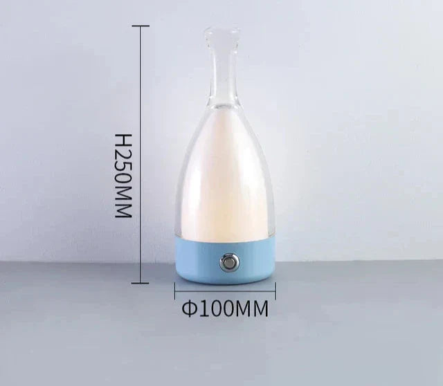 LuxeGlow - Moderne Fles Tafellamp met Dimbare LED Verlichting