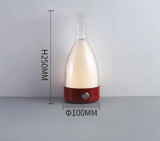 LuxeGlow - Moderne Fles Tafellamp met Dimbare LED Verlichting