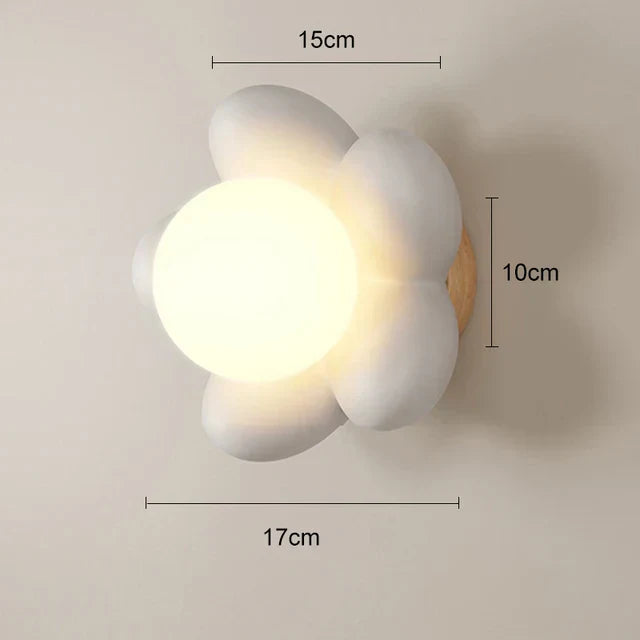 BloomLight - Wall Lamp with Flower Design and LED for Children's Room and Living Space