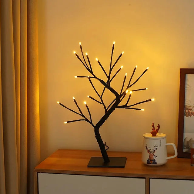 LumiTree - LED Boom Tafellamp – Sfeervolle Decoratieve Verlichting voor Woon- en Slaapkamer