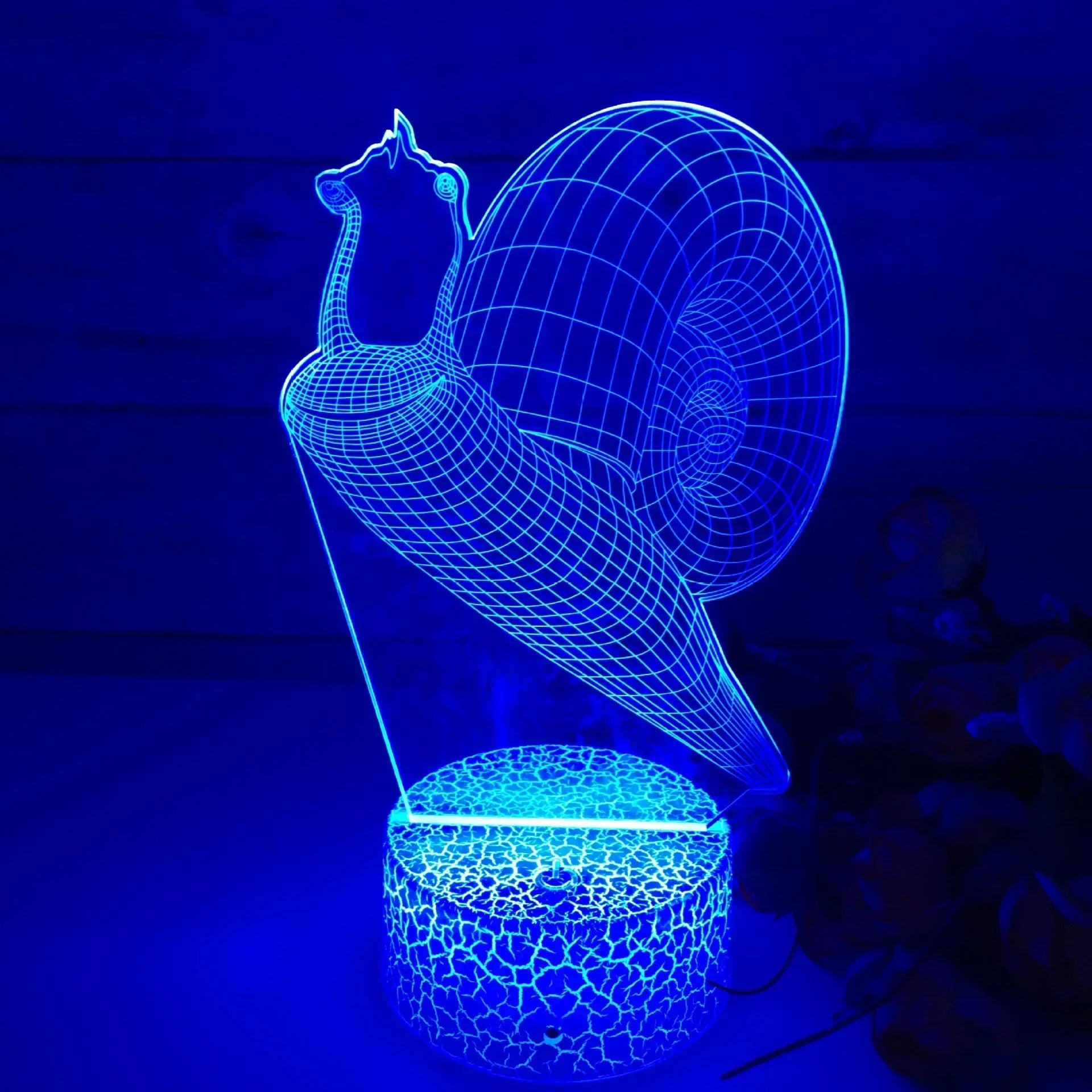 GlowSnail - 3D LED Nachtlampje met Kleurverandering en Dimbare Functie