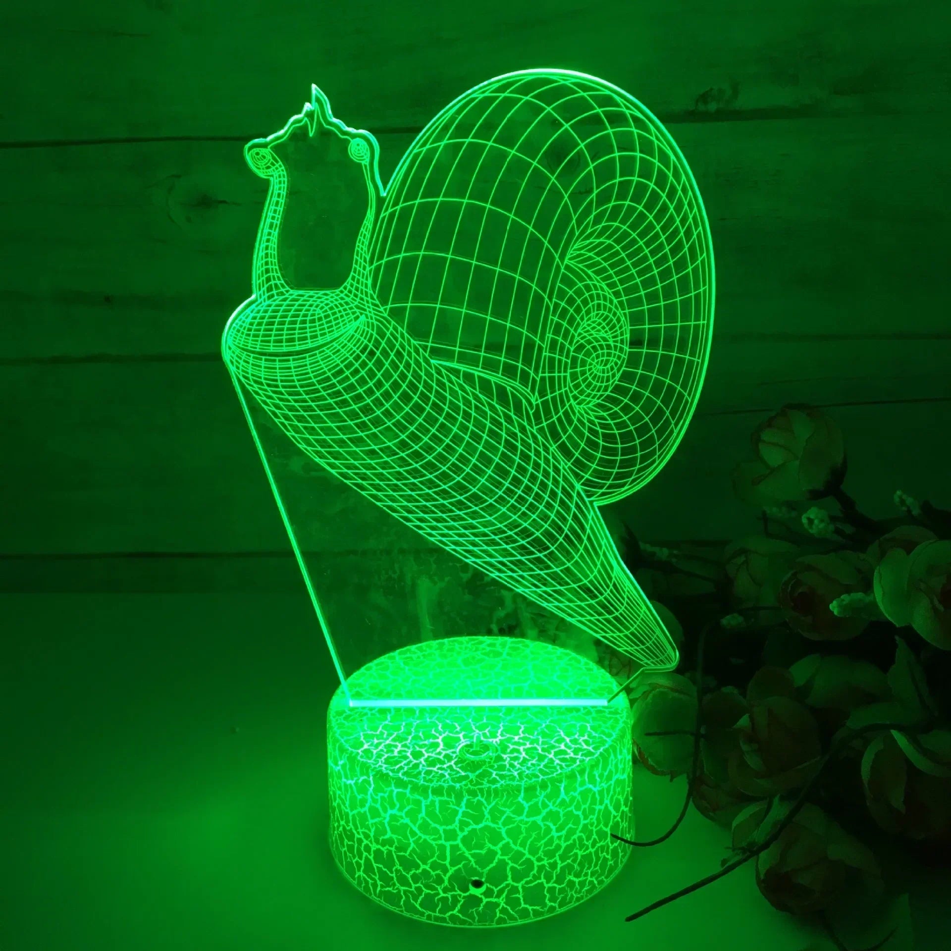 GlowSnail - 3D LED Nachtlampje met Kleurverandering en Dimbare Functie