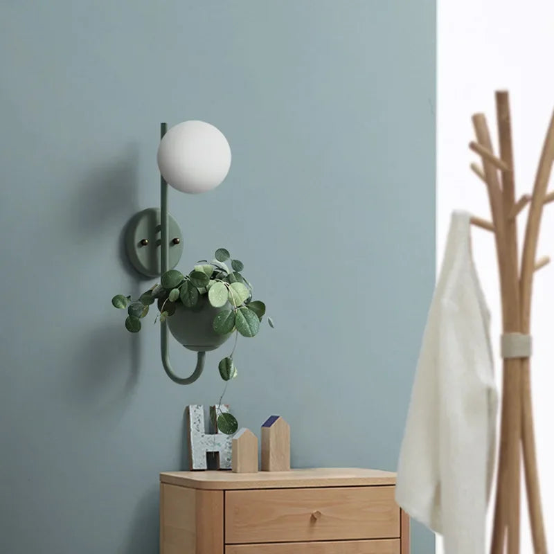 NordicGlow Planta - Lámpara de varita LED con soporte para plantas – Lámpara minimalista