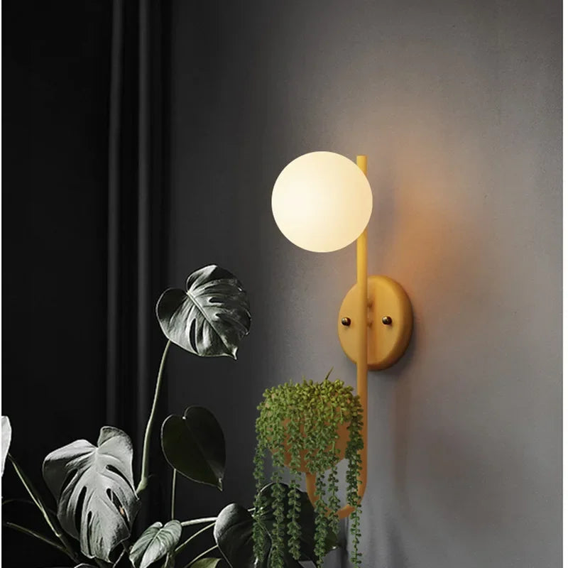 NordicGlow Planta - Lámpara de varita LED con soporte para plantas – Lámpara minimalista