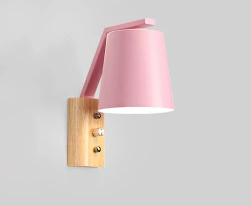 WoodLume – Lampada da parete LED moderna in legno per soggiorno e camera da letto