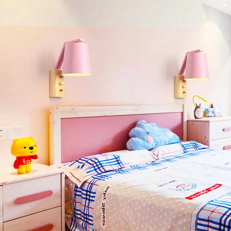 WoodLume – Lampada da parete LED moderna in legno per soggiorno e camera da letto