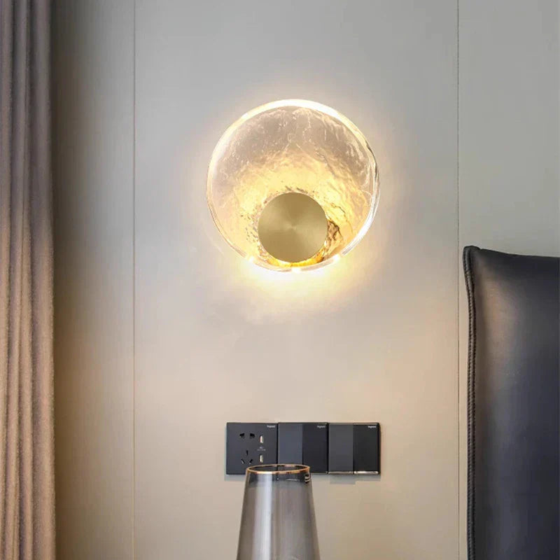 CrystalRing - Elegante lámpara de anillo LED con detalles de vidrio – Diseño moderno