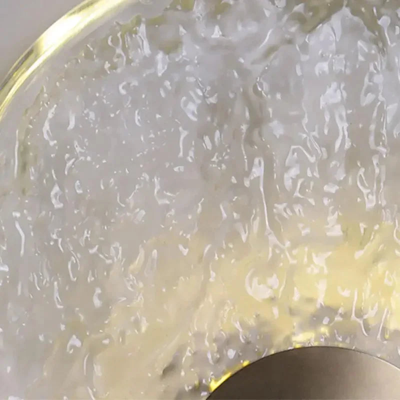 CrystalRing - Elegante lámpara de anillo LED con detalles de vidrio – Diseño moderno