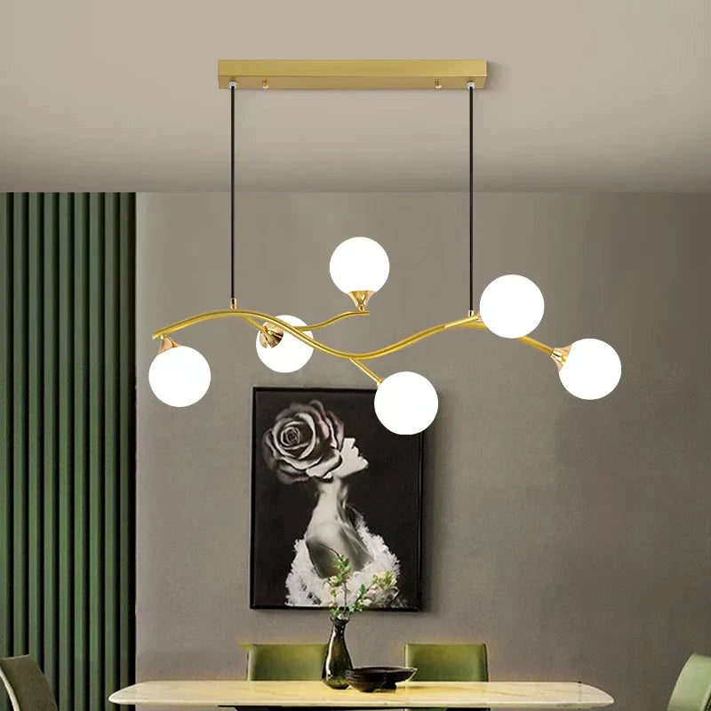 NordicEmbrace - Hanglamp met Glazen Bollen voor Woonkamer & Eetkamer
