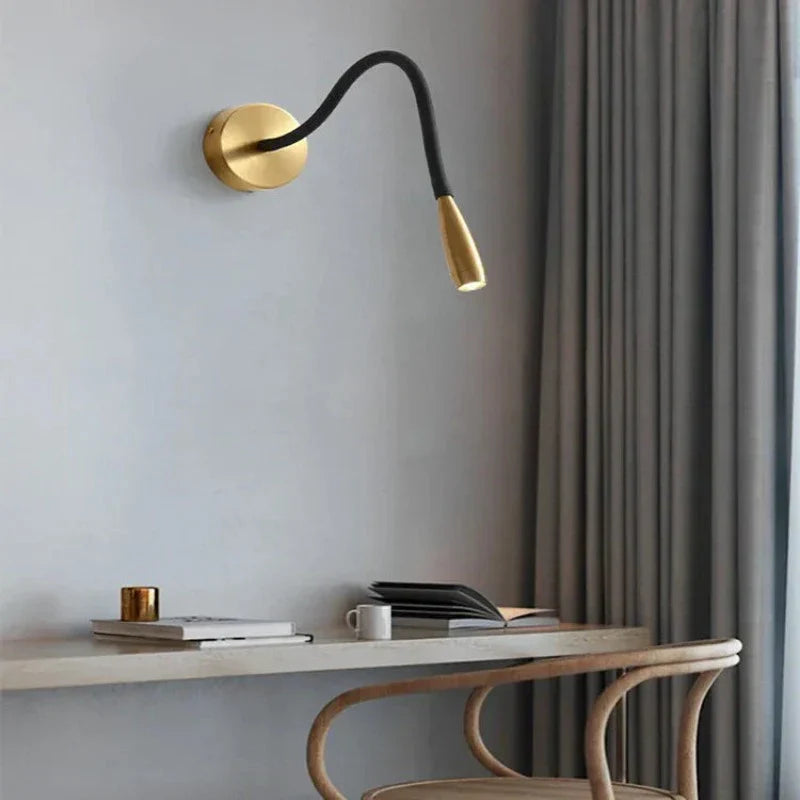 FlexiGlow - Lámpara de pared LED moderna con brazo ajustable