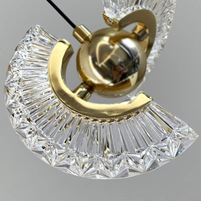 CrystalGlow - Elegante Kristallen Wandlamp in Nordic Stijl – Verstelbare LED Lamp