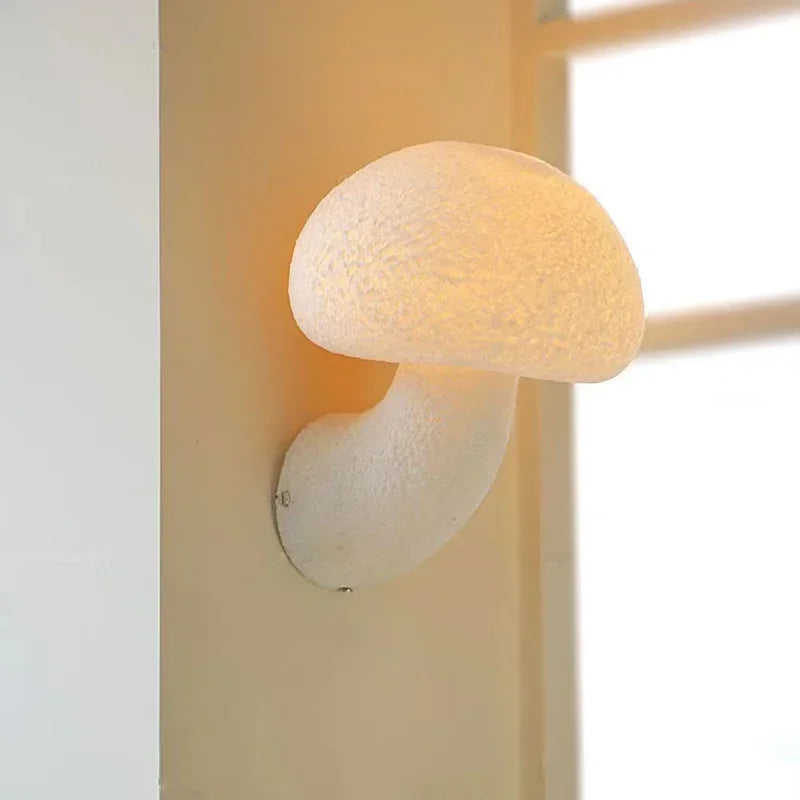 NordicBloom - White Mushroom Wall Lamp | Scandinavian Design