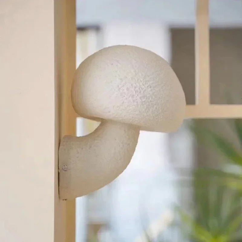 NordicBloom - White Mushroom Wall Lamp | Scandinavian Design
