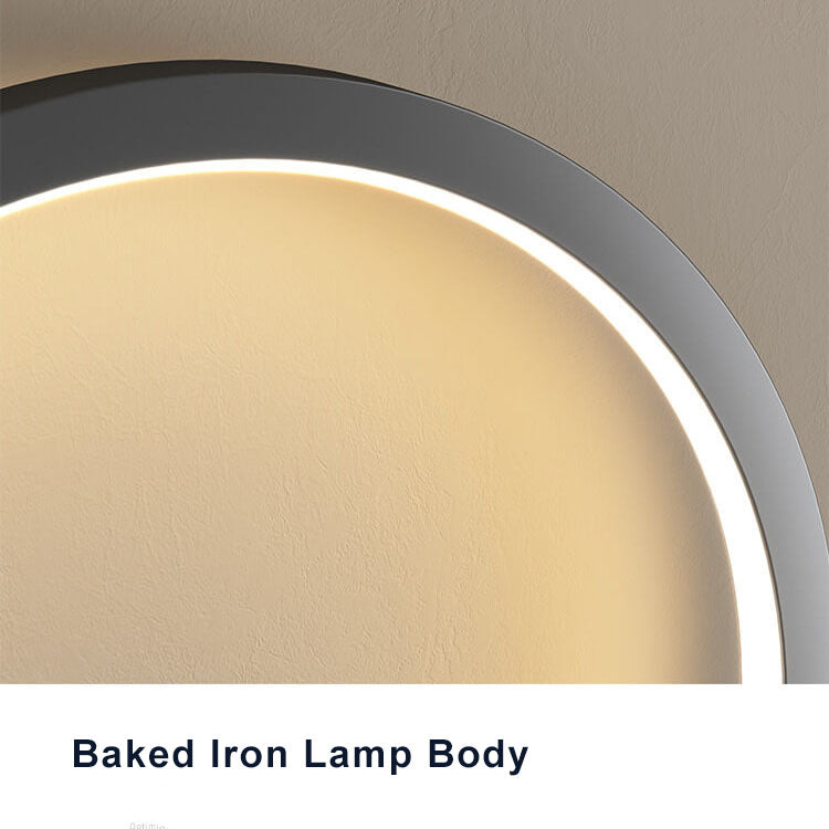 Lámpara de pared LED redonda minimalista con brazo, 1 luz