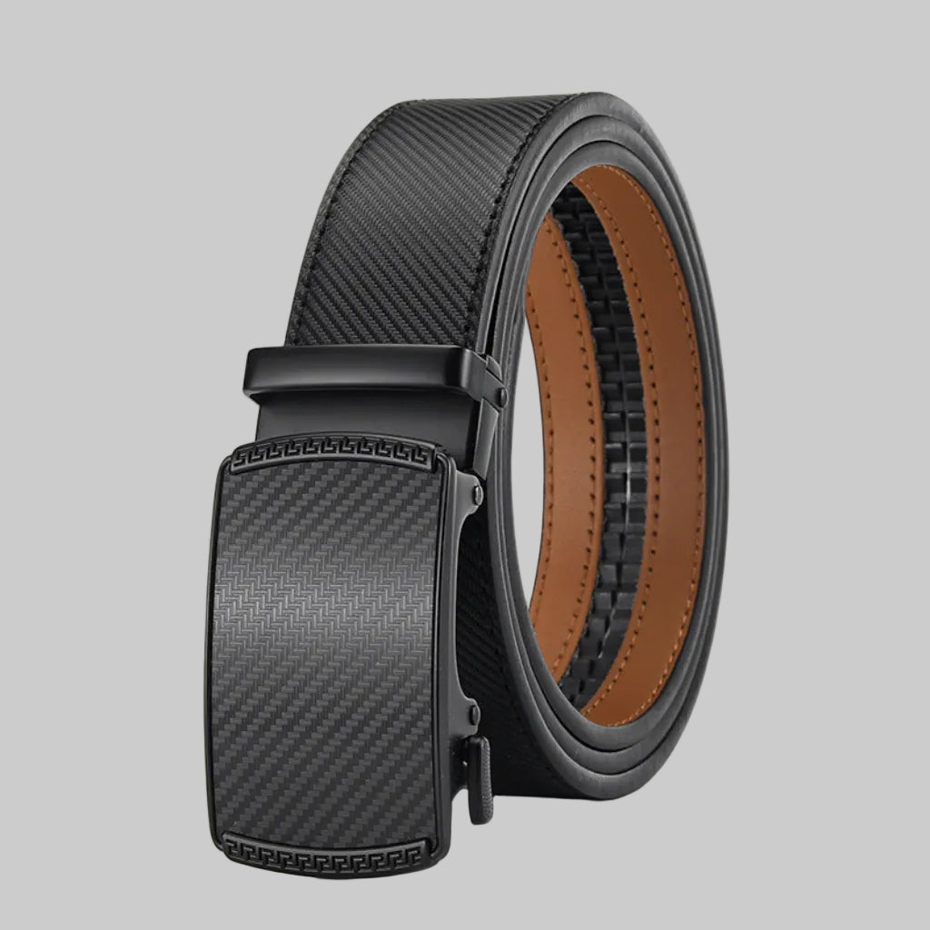 Leren Automatische Riem Heren Verstelbare Gesp Zonder Gaten