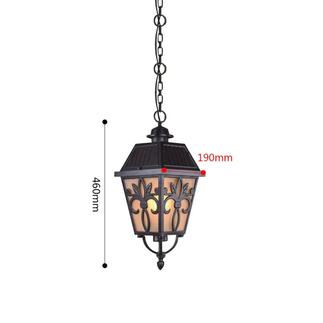 LumiLantern - Vintage Outdoor Lantern in Retro Design – Weatherproof Garden and Driveway Lighting, Energy Efficient & Decorative